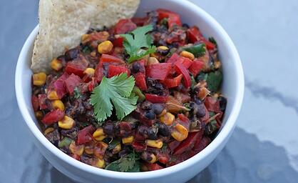 black_beans_and_salsa_for_iron_absorption