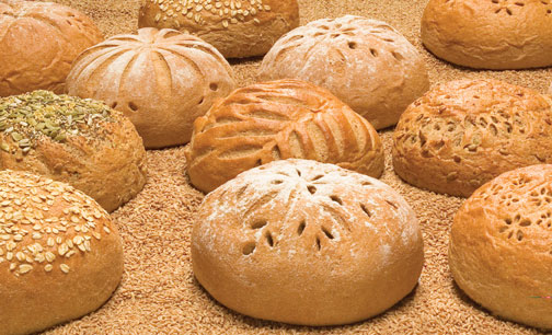 whole grain bread loaves