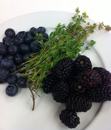 berries and thyme 