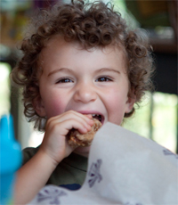 whole wheat cookie eating photo