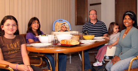 family dinner photo