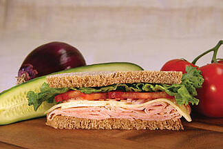 Whole wheat bread sandwich photo