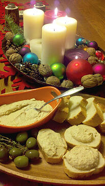 fresh bread appetizers photo