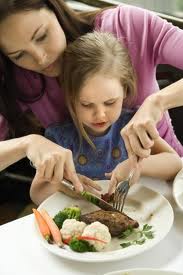 mom and daughter meal photo