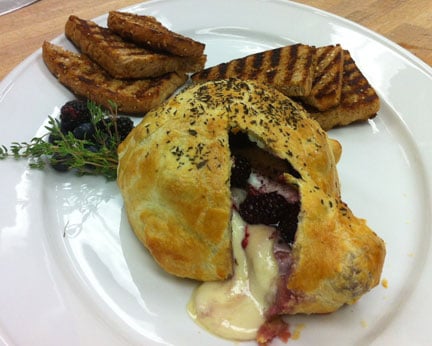 Recipe Complementing Whole Wheat Bread: Baked Brie with Berries