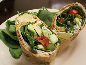 whole wheat tortilla wrap photo