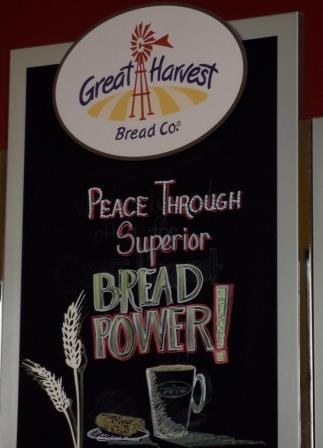 whole wheat bread sign
