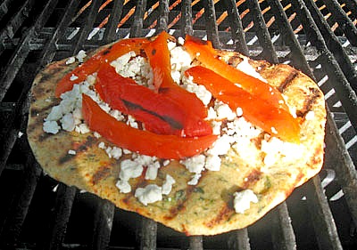 grilled whole wheat pizza