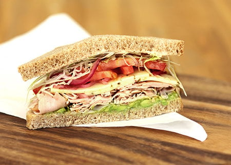 Whole wheat Baja Chipotle Turkey sandwich