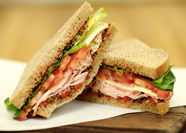 sandwich on whole wheat bread