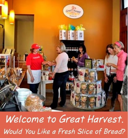 customers in a Gret Harvest lobby