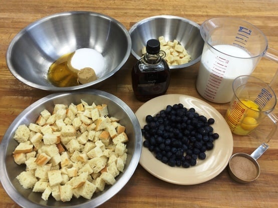 Blueberry Maple Bread Pudding Recipe